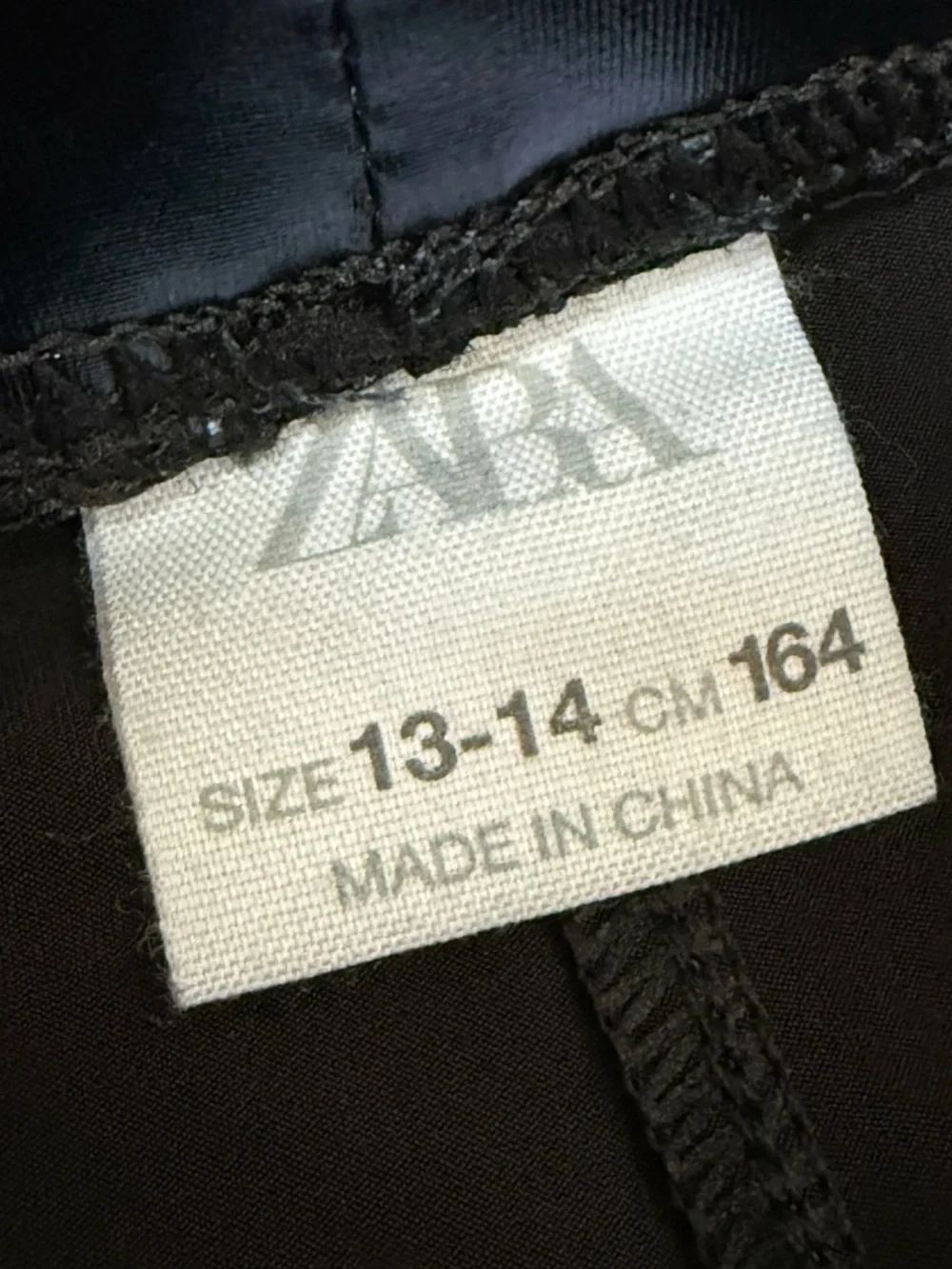 Zara‎ Girls Metallic Pleather Leggings - Blue - 13/14